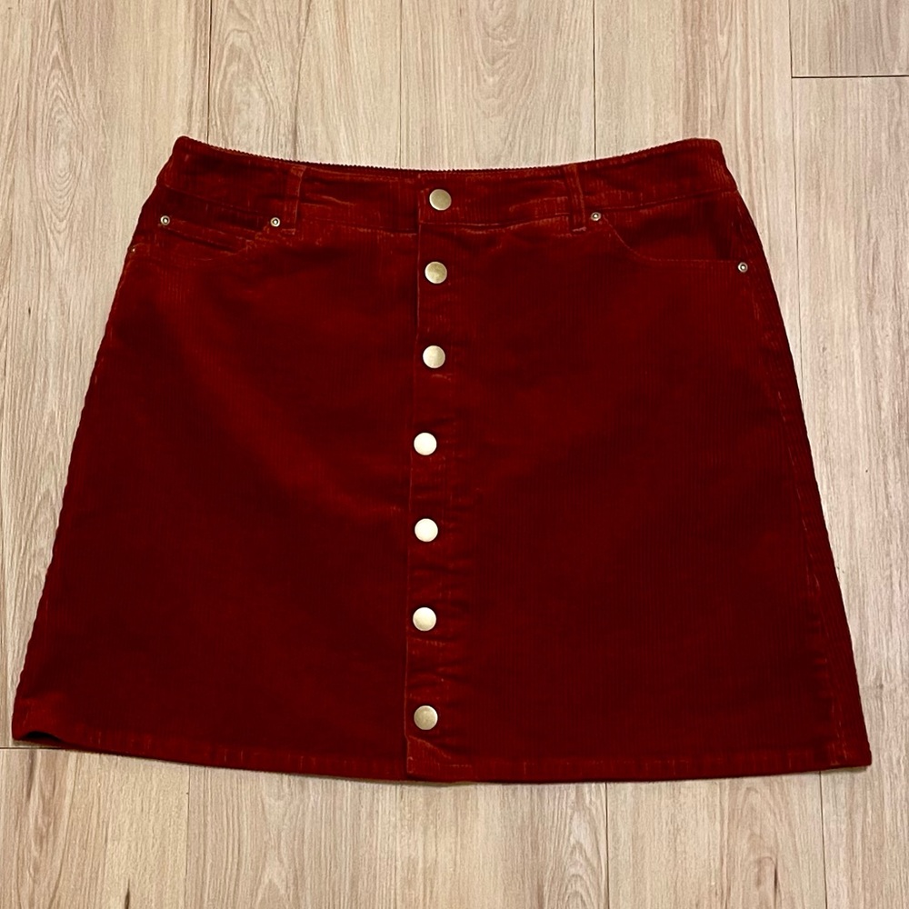 EUC Orange Corduroy Skirt C Est. 1946